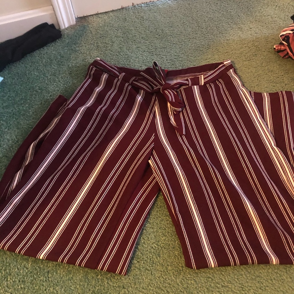 striped palazzo pants